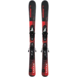 Elan Kids' Maxx QS Skis W/EL 4.5 GW Shift Bindings 2023 -Rossignol Ski Shop elan kids maxx qs skis w el 45 gw shift bindings 2 2