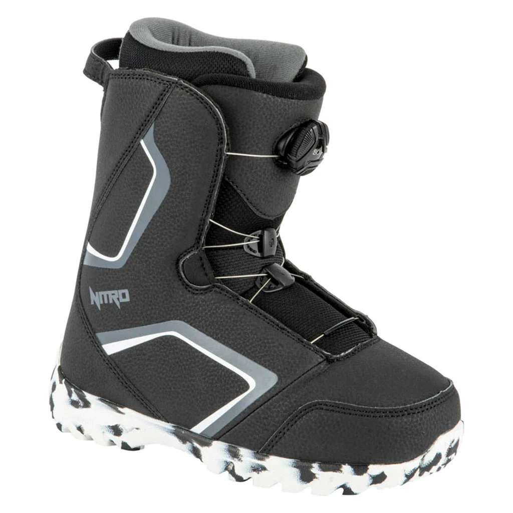 Nitro Droid Boa Snowboard Boots 2022 Black/White 3 Nitro Droid Boa Snowboard Boots 2022 Black/White